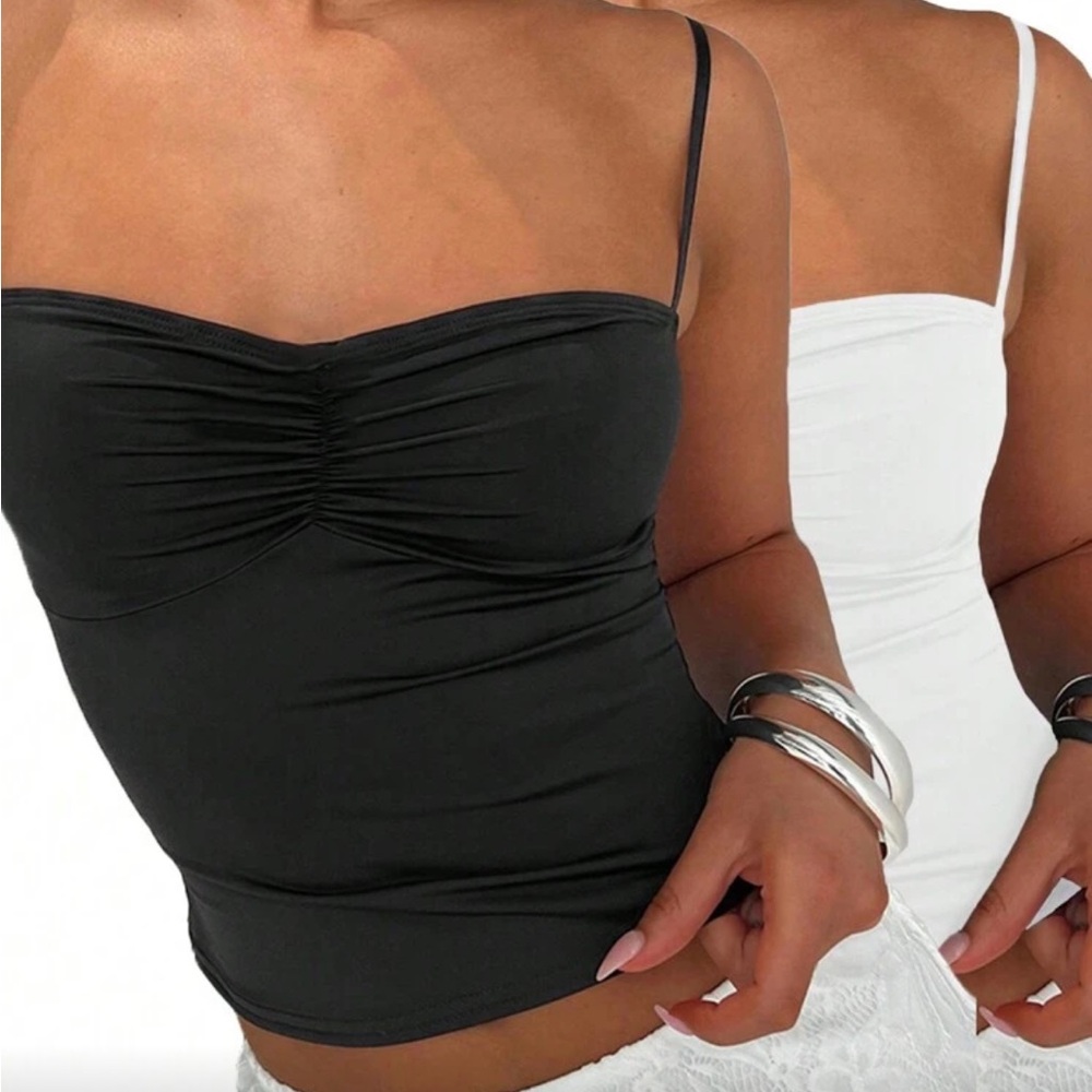 SHEIN Ruched Camisole 3PC Set